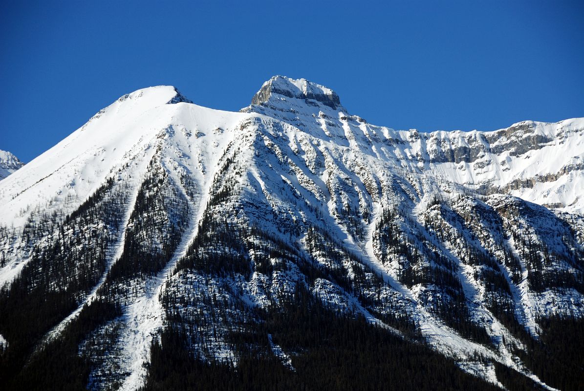 06 Mount St Piran and Mount Niblock From Beginning Of Icefields Parkway